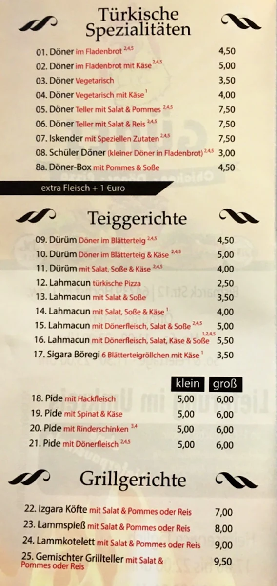 Speisekarte photo 3