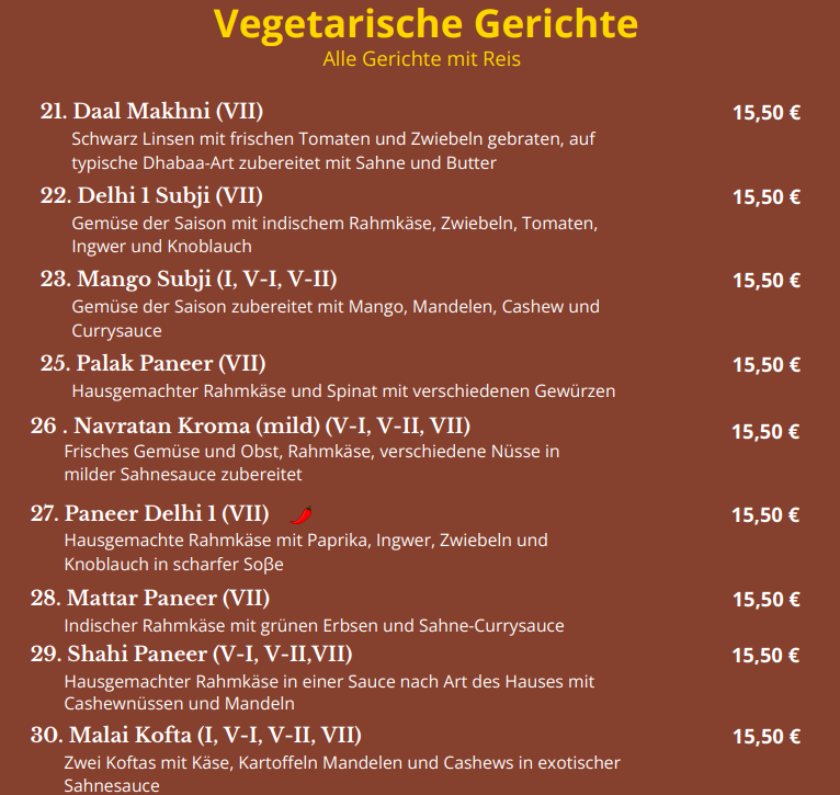 Speisekarte photo 10