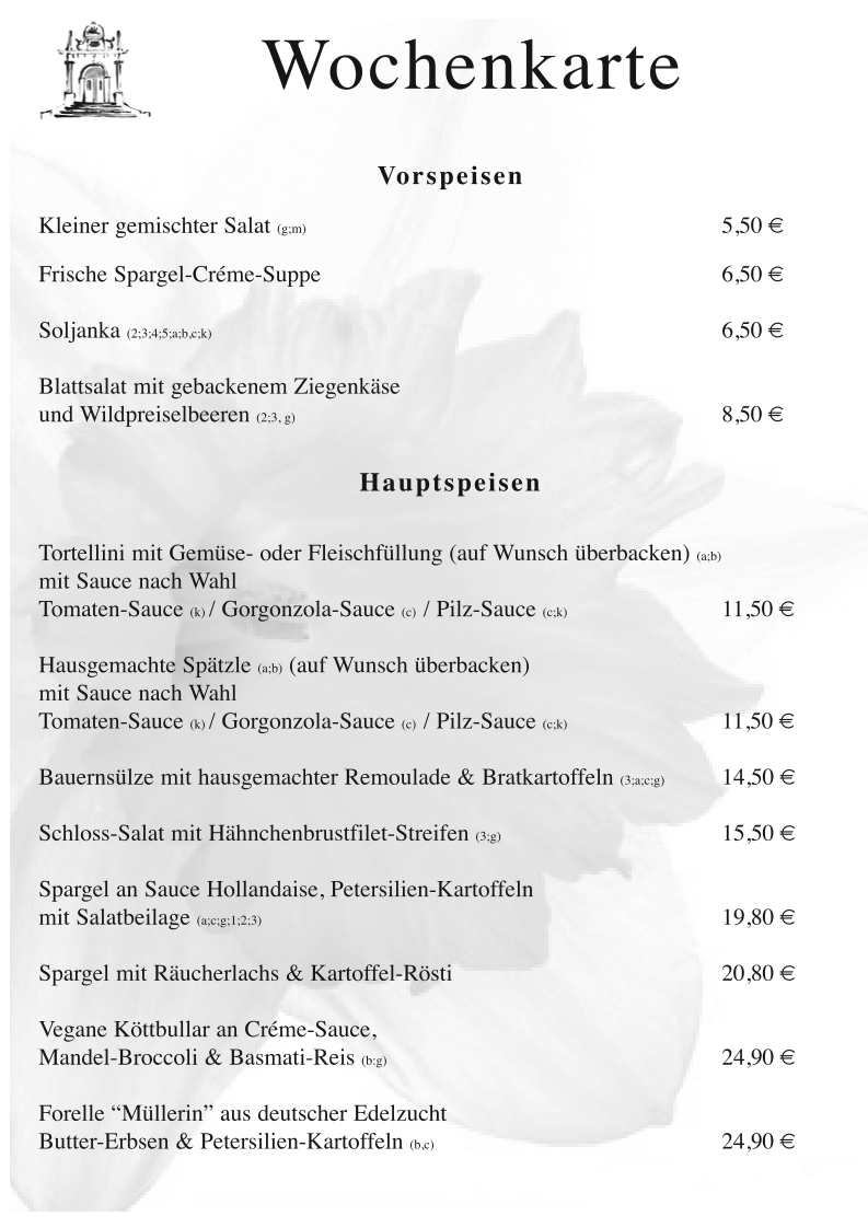 Speisekarte photo 1