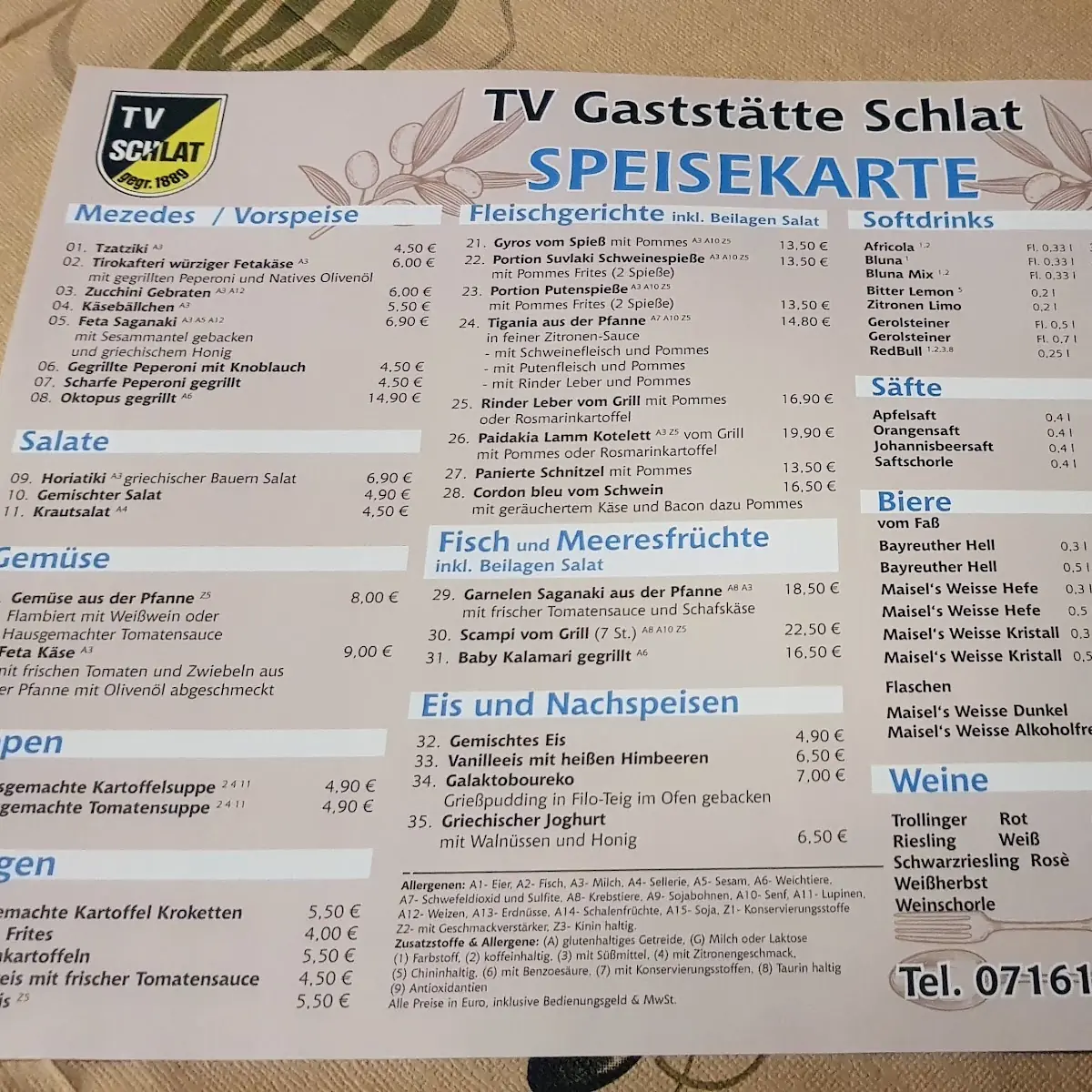 Speisekarte photo 1