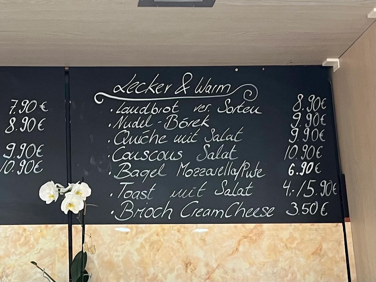 Speisekarte, Miralya Café