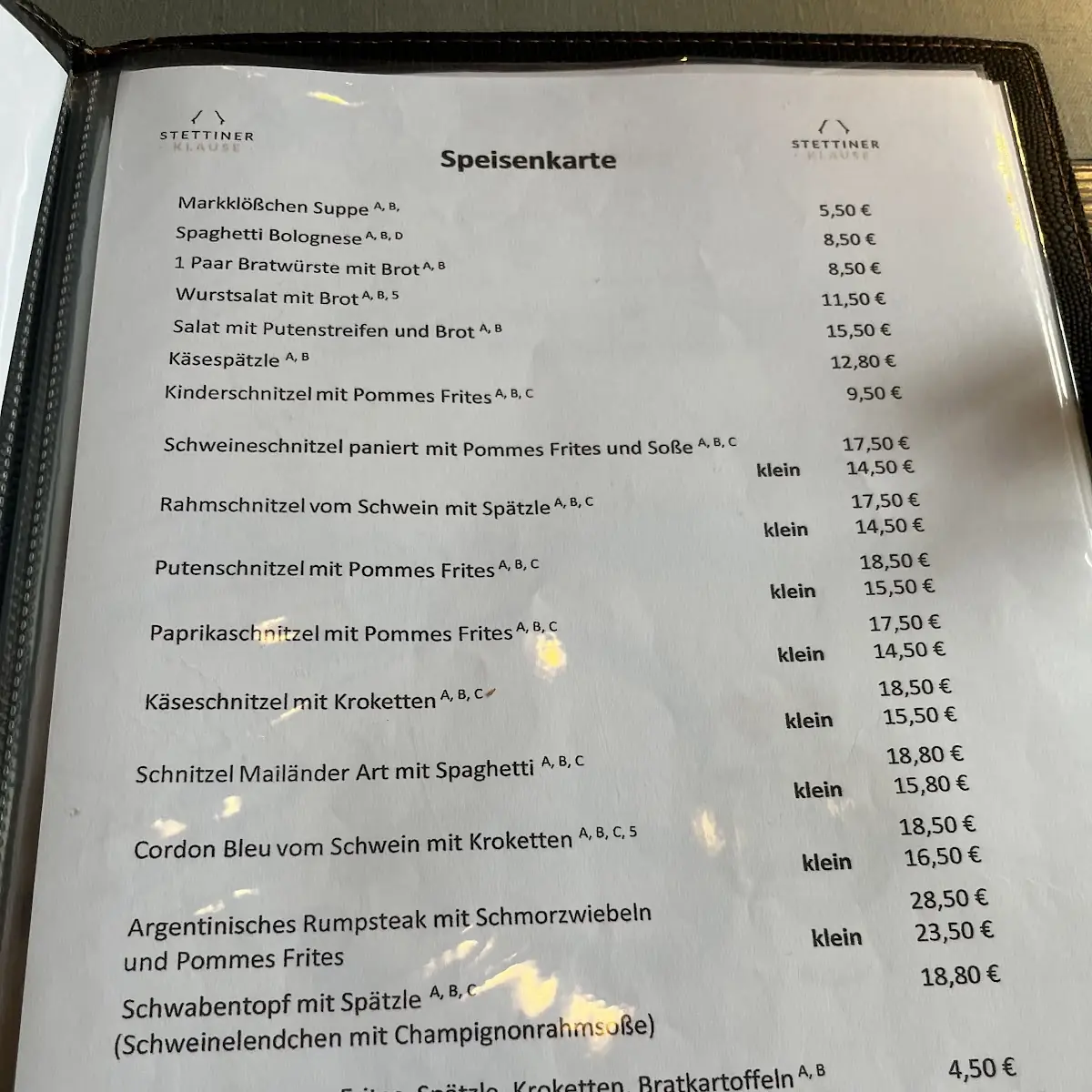 Speisekarte photo 1