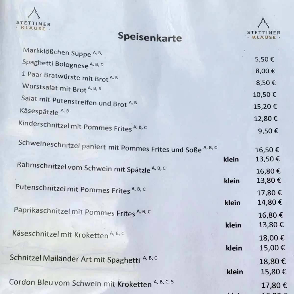 Speisekarte photo 3