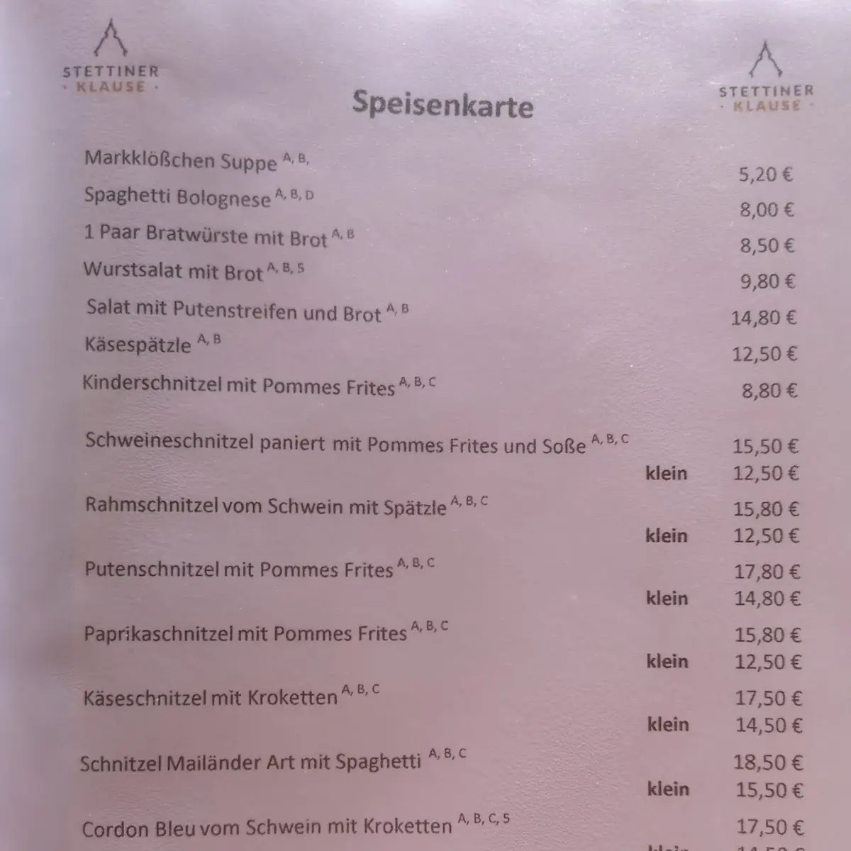 Speisekarte photo 4