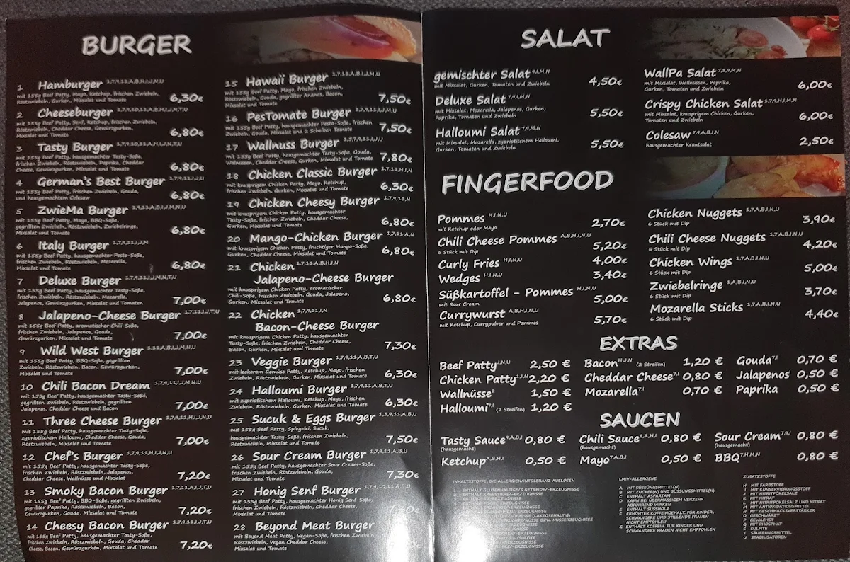 Speisekarte, Tasty Beef