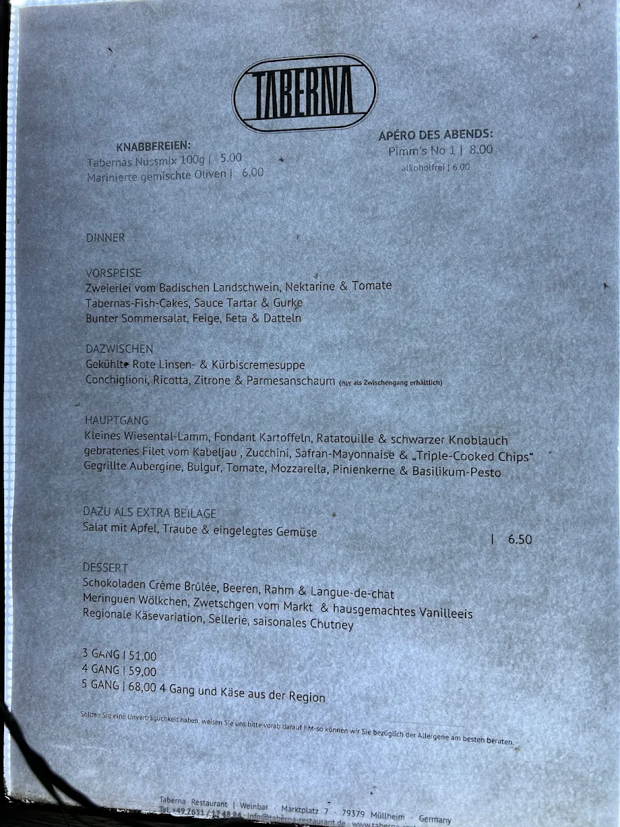 Speisekarte photo 1