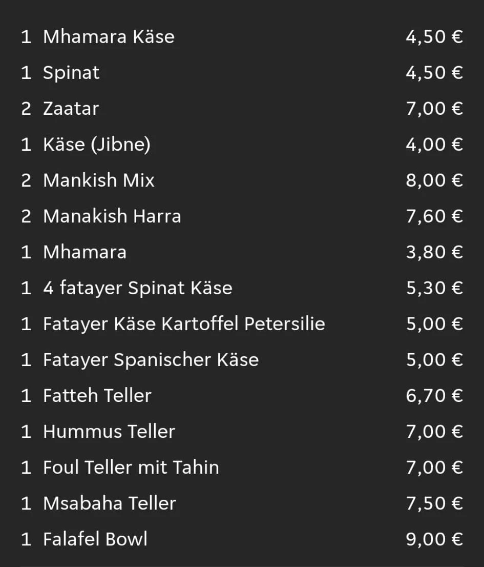 Speisekarte photo 1