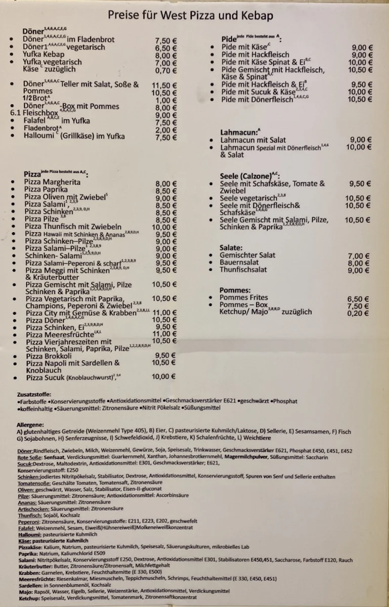 Speisekarte photo 1