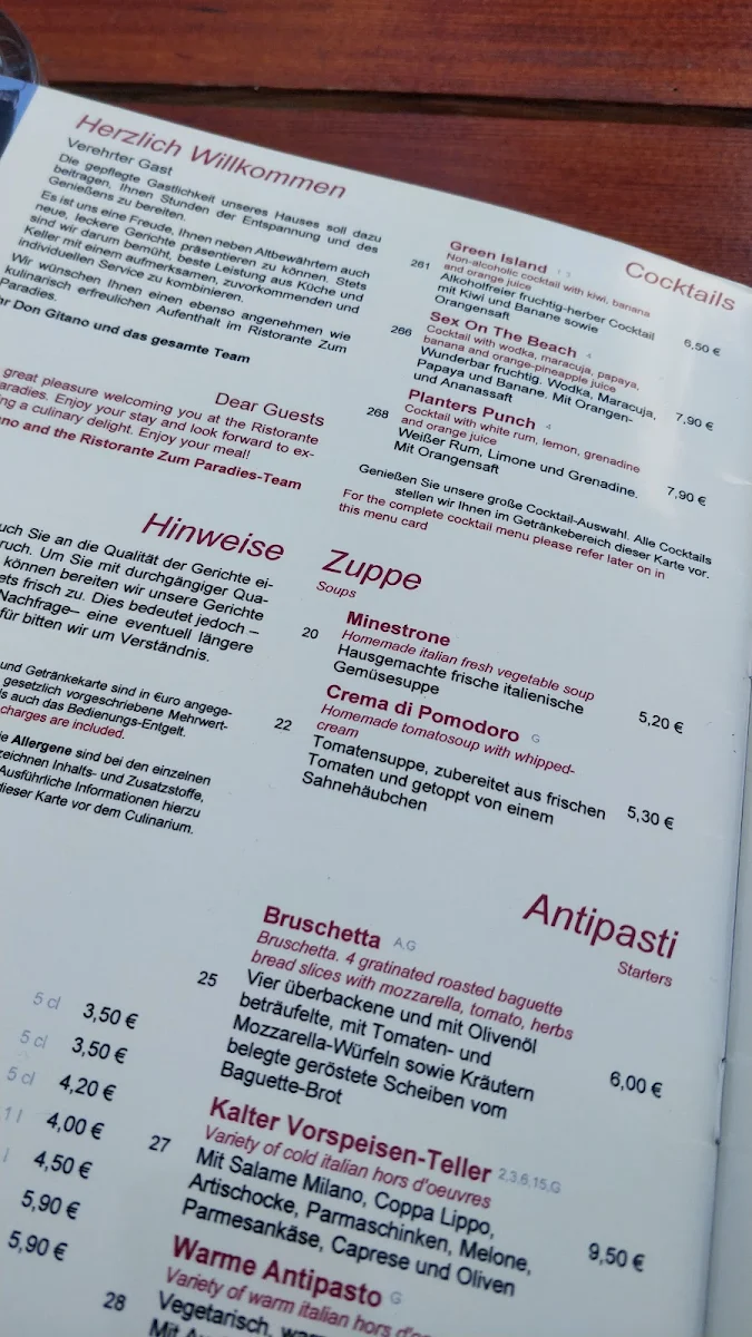 Speisekarte photo 2