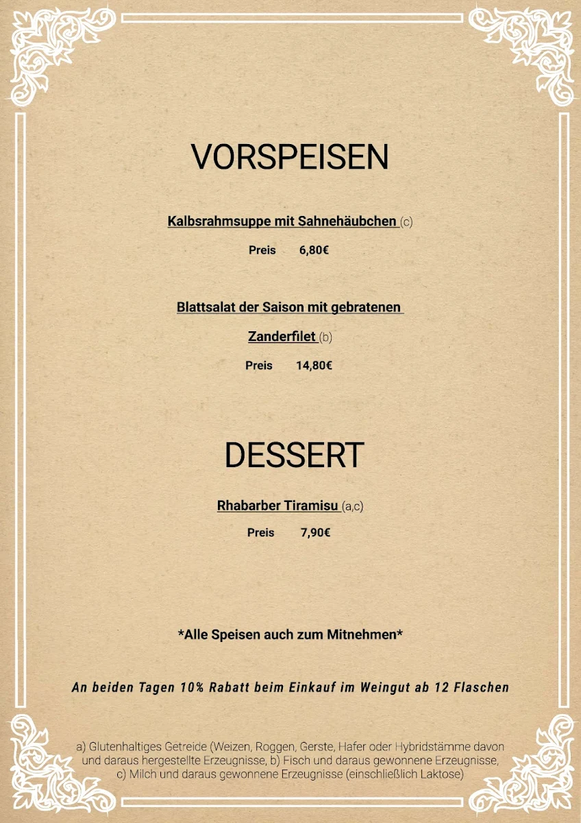 Speisekarte photo 2