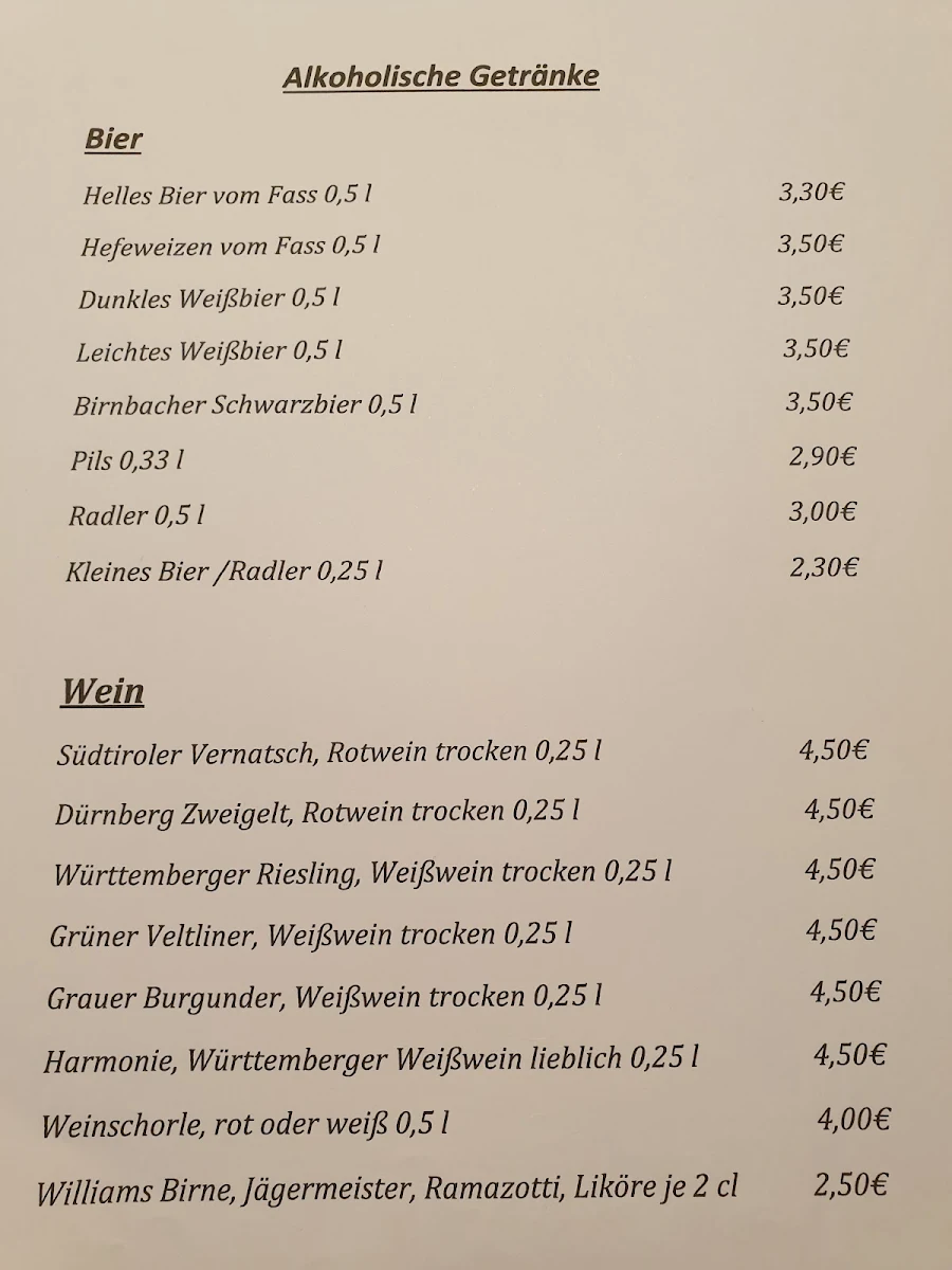 Speisekarte photo 1