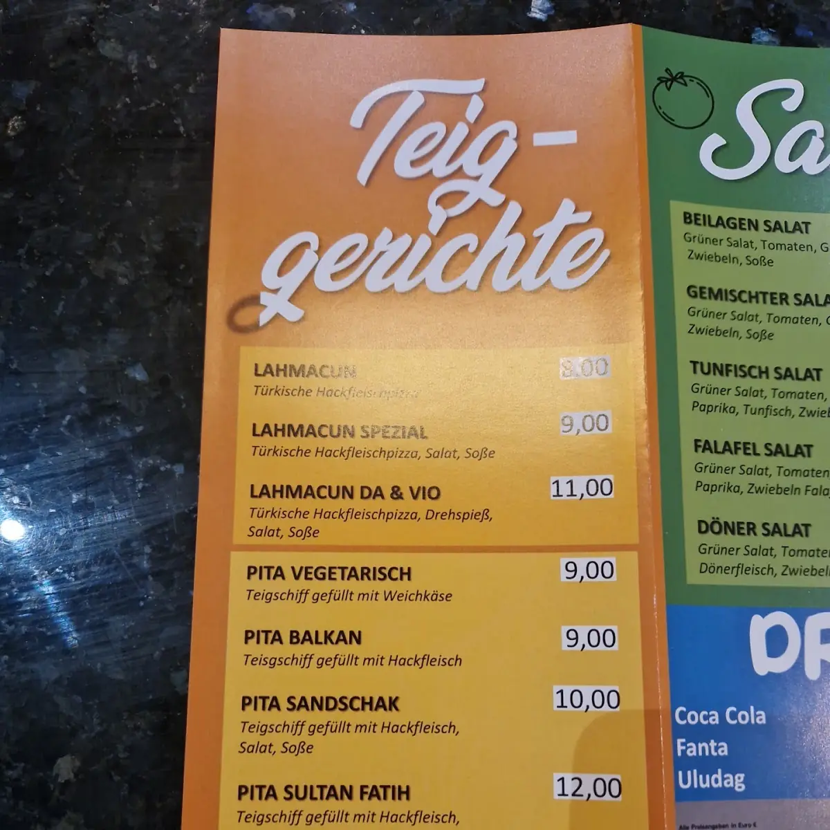 Speisekarte photo 4
