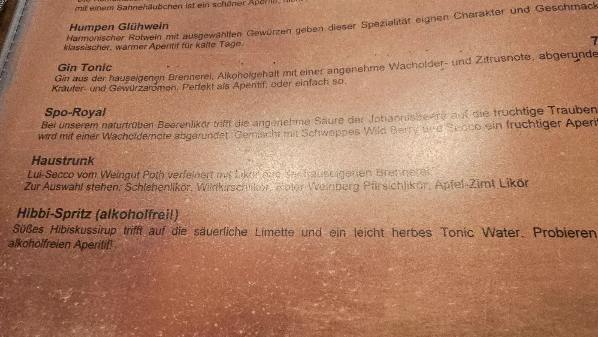 Speisekarte photo 3
