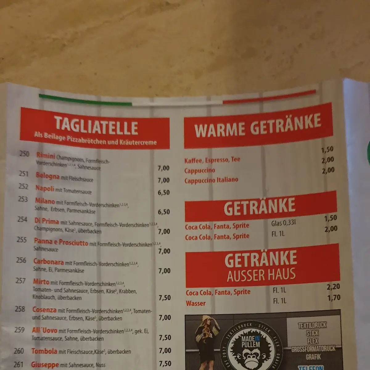 Speisekarte photo 3