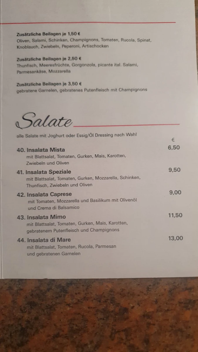 Speisekarte photo 3