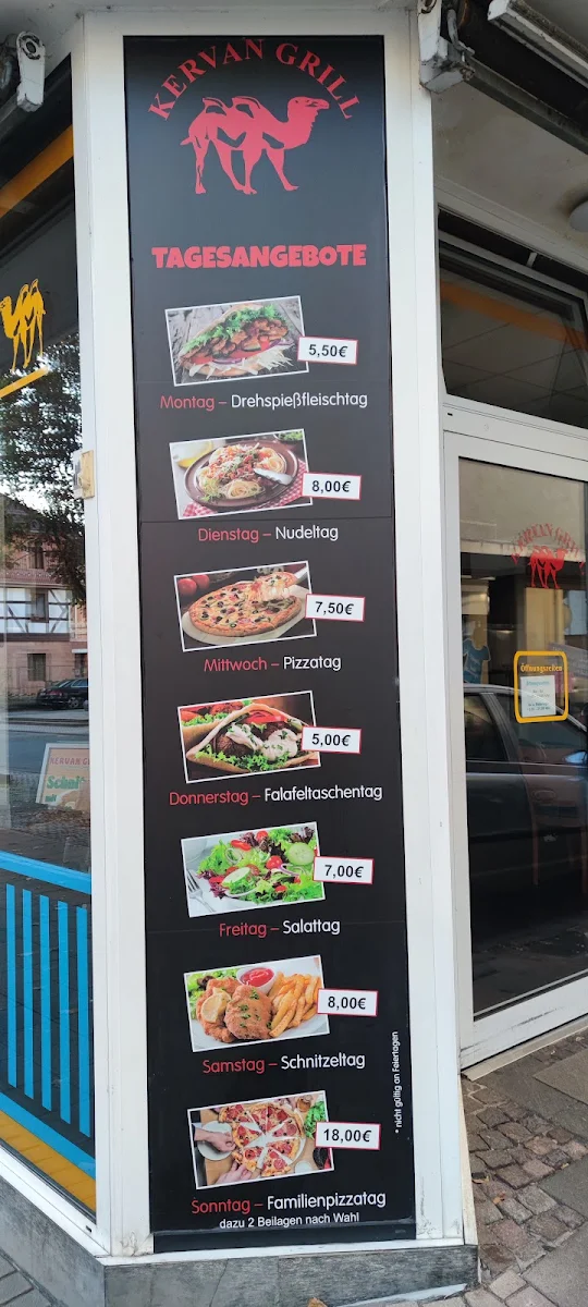 Speisekarte, Kervan Grill