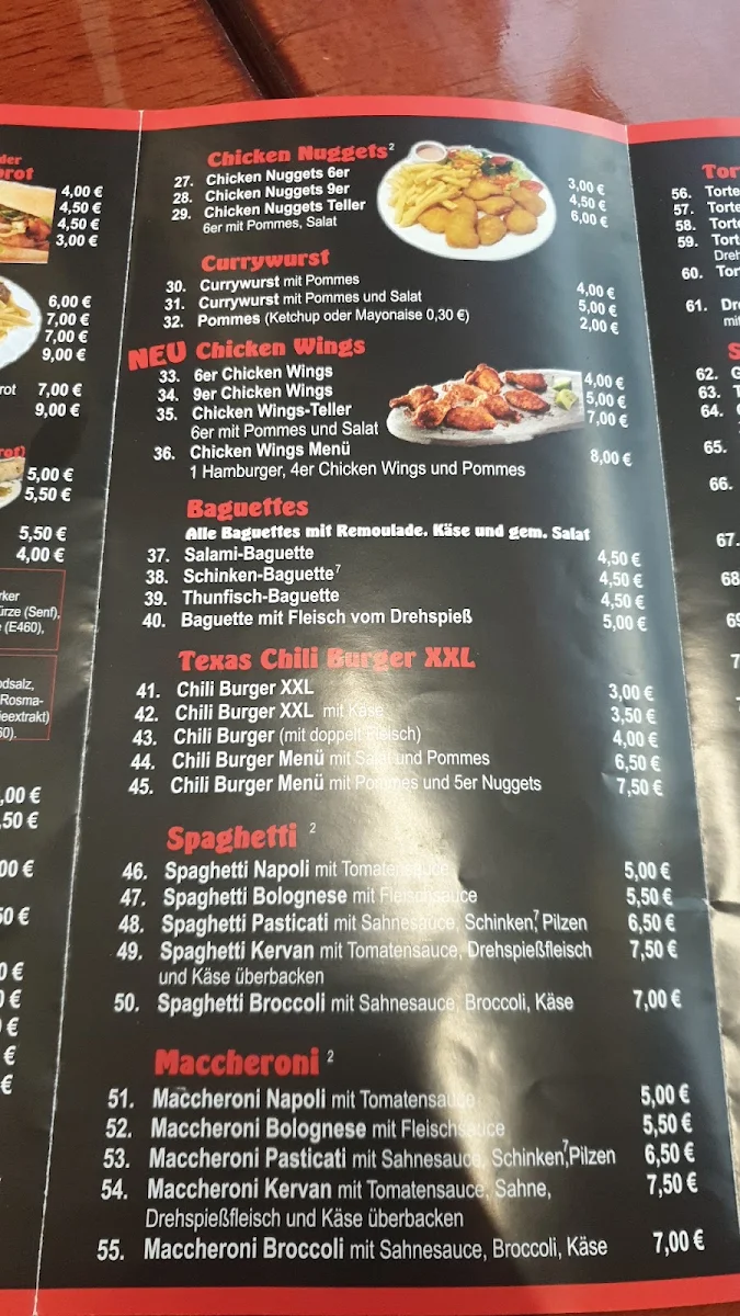 Speisekarte, Kervan Grill
