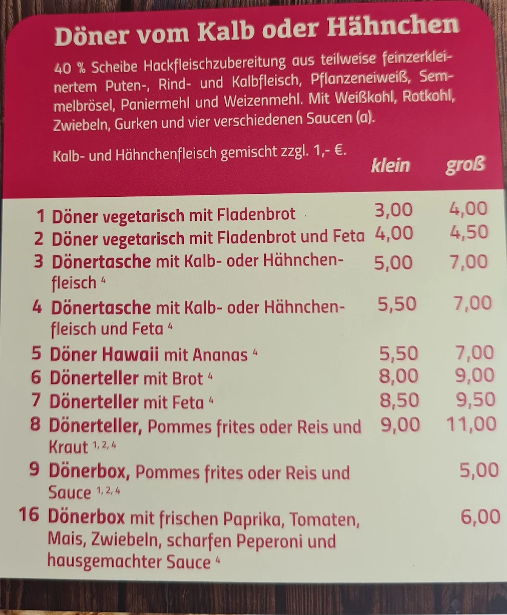 Speisekarte photo 8