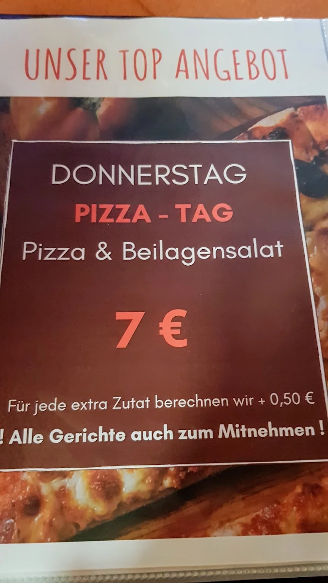 Speisekarte, Trattoria/Pizzeria SantAngela