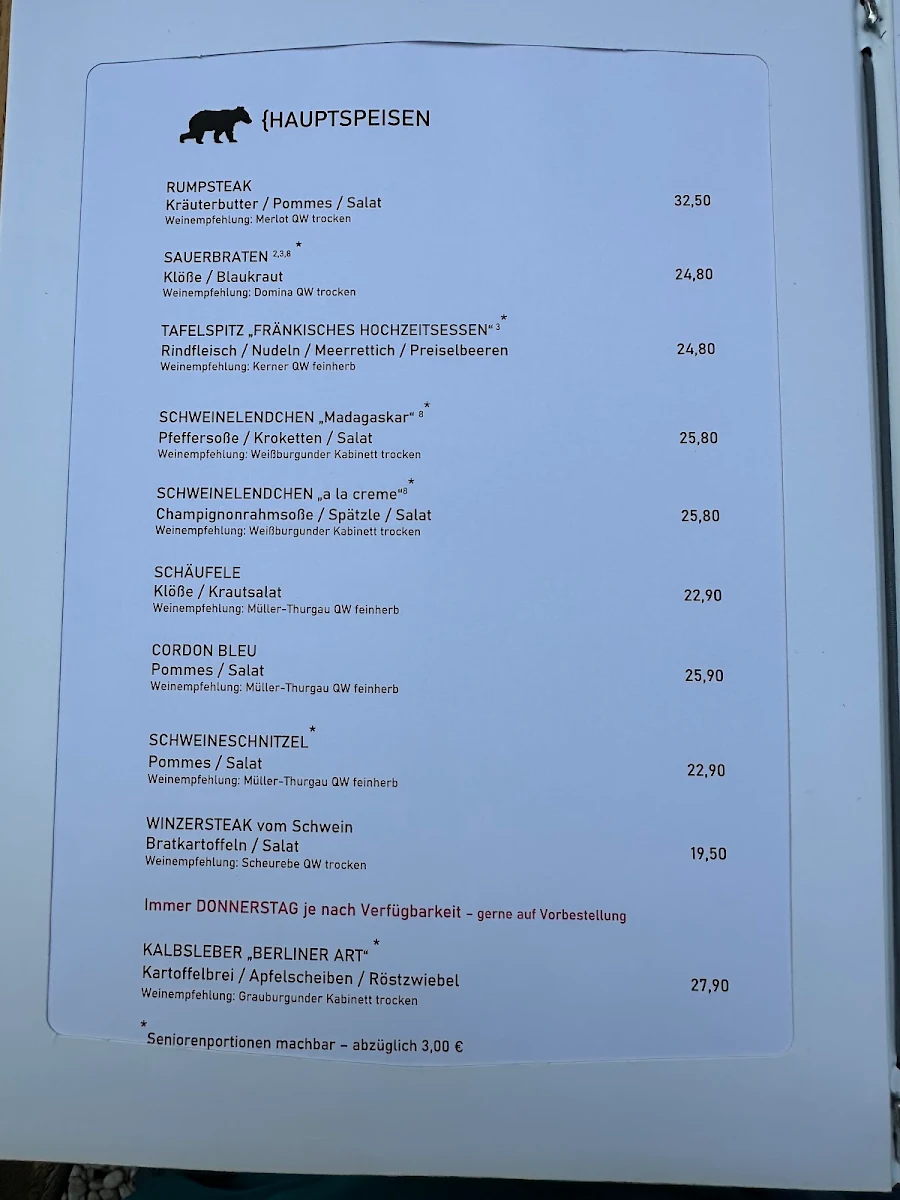 Speisekarte photo 1