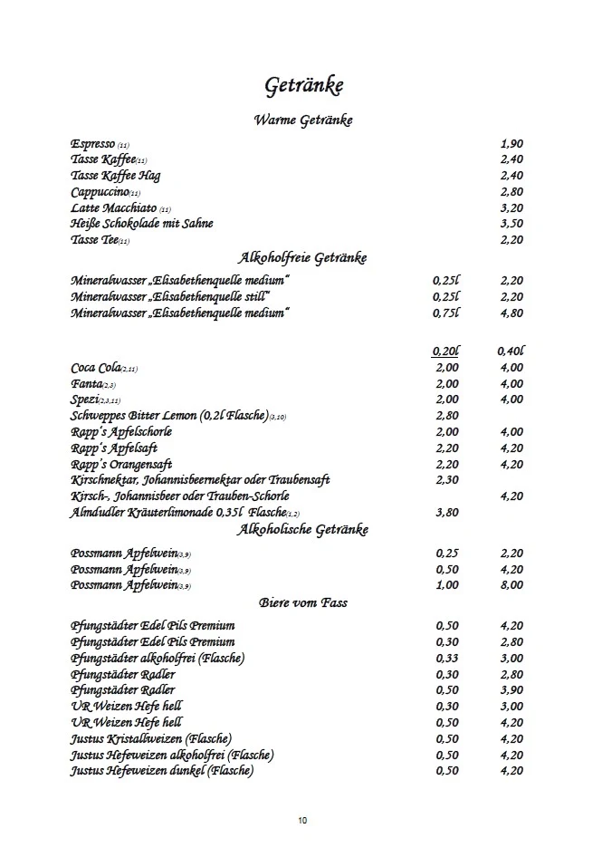 Speisekarte photo 2