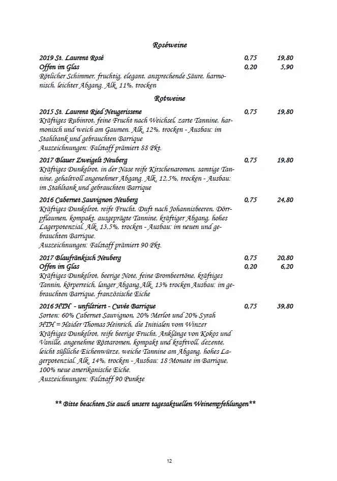 Speisekarte photo 3