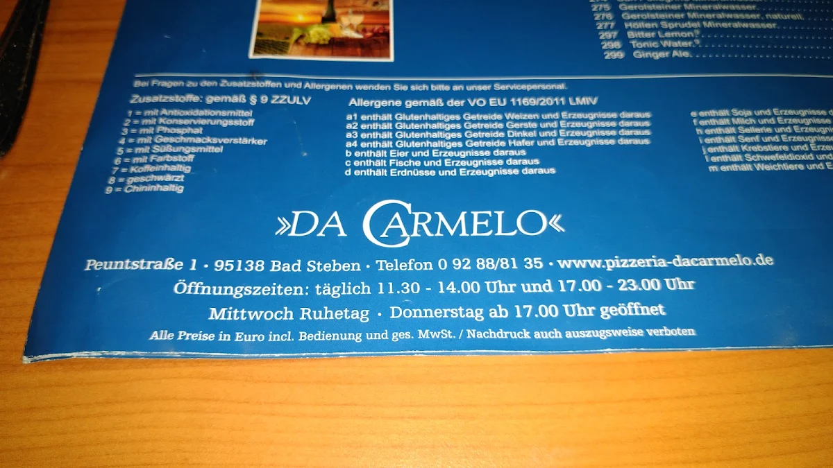 Speisekarte photo 2