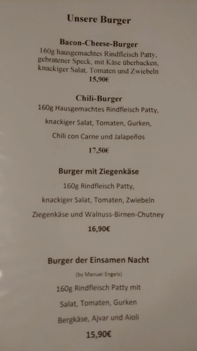 Speisekarte photo 2