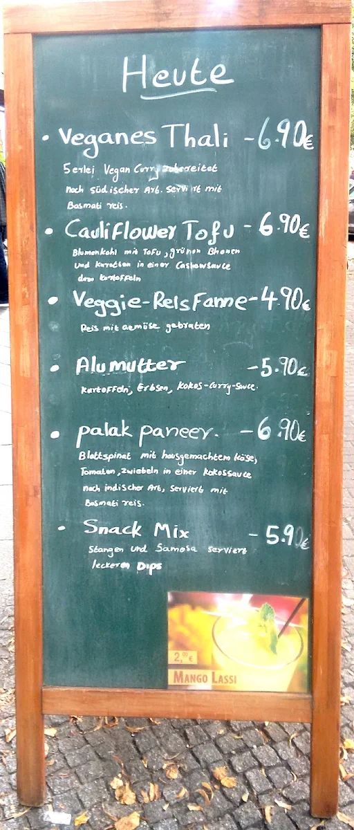 Speisekarte, Veggie & Vega - Restaurant Berlin