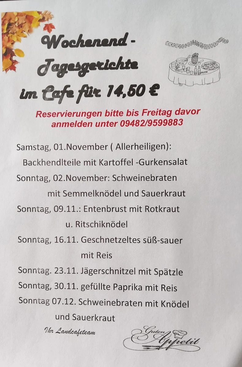 Speisekarte photo 1