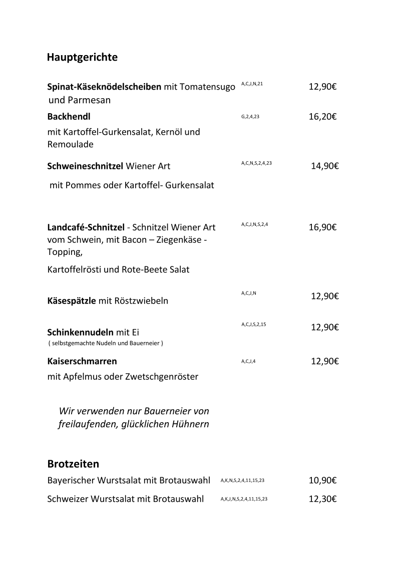 Speisekarte photo 3