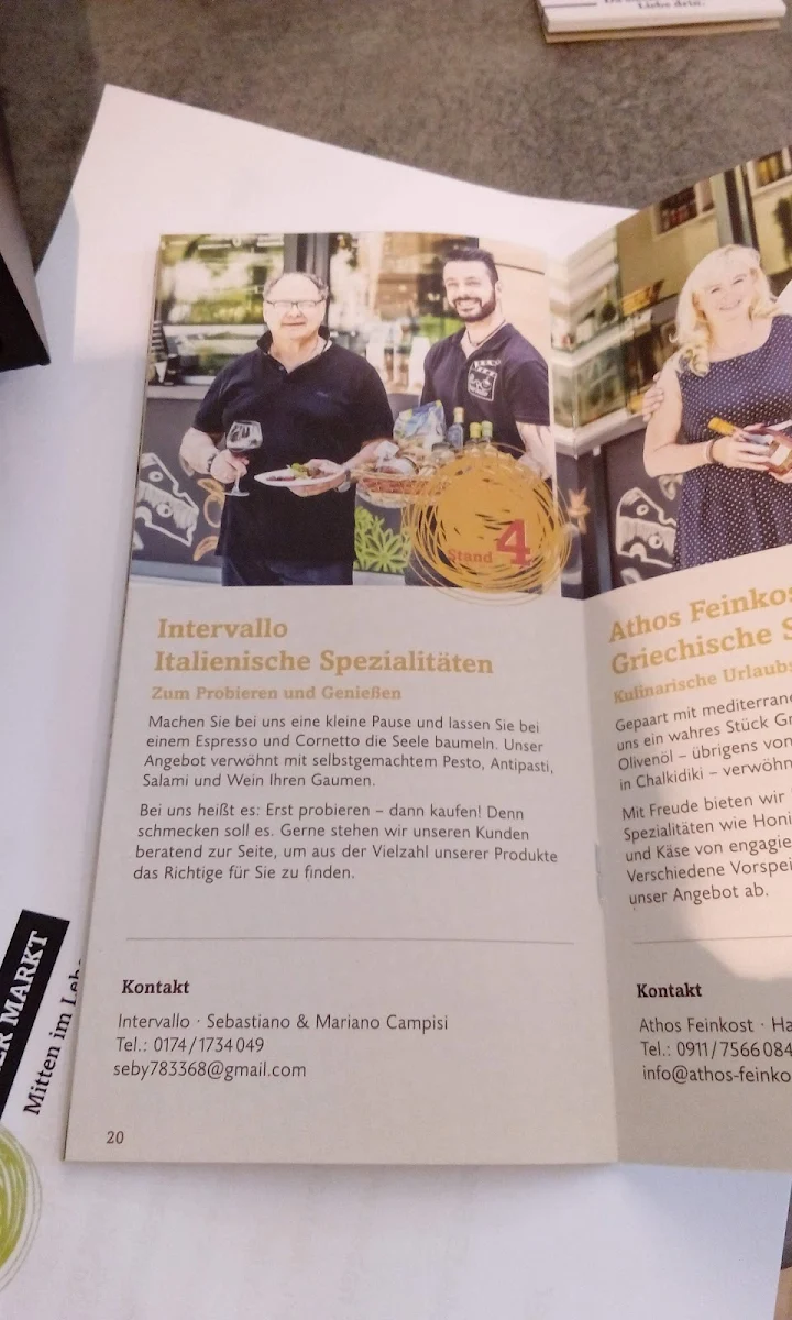 Speisekarte, Café Bar Piazzetta - Fürth