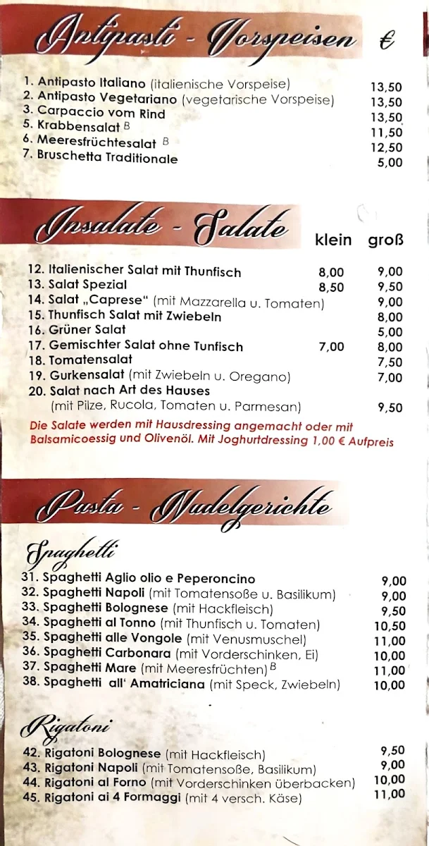 Speisekarte photo 2