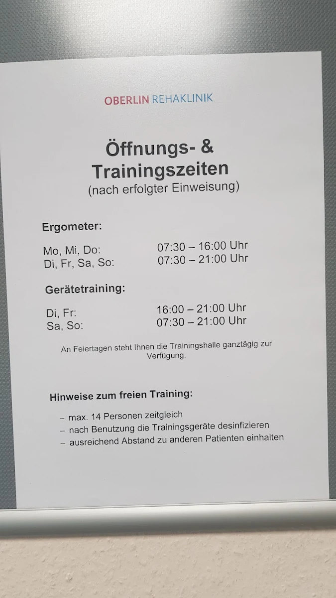 Speisekarte, Waldcafé - Oberlinhaus Rehaklinik