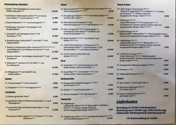 Speisekarte photo 1
