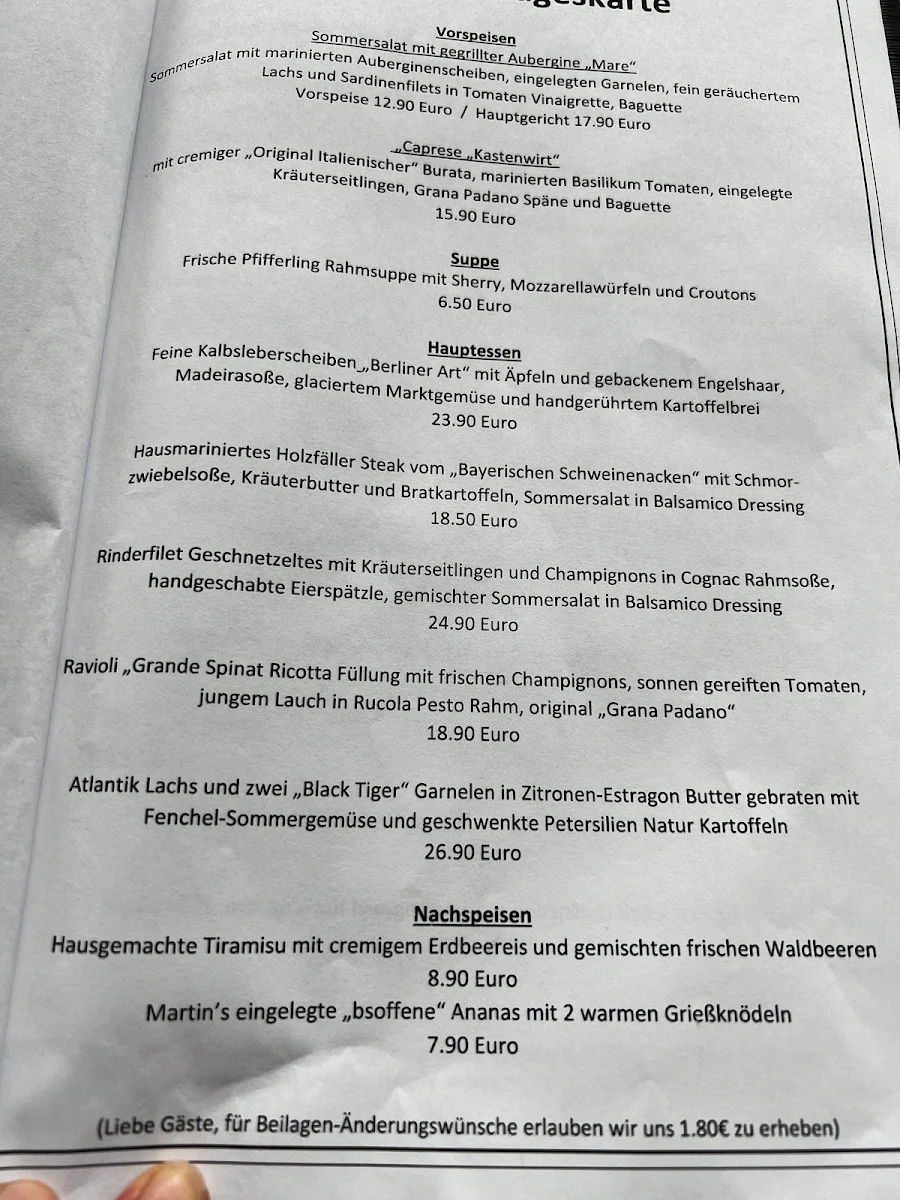 Speisekarte photo 1