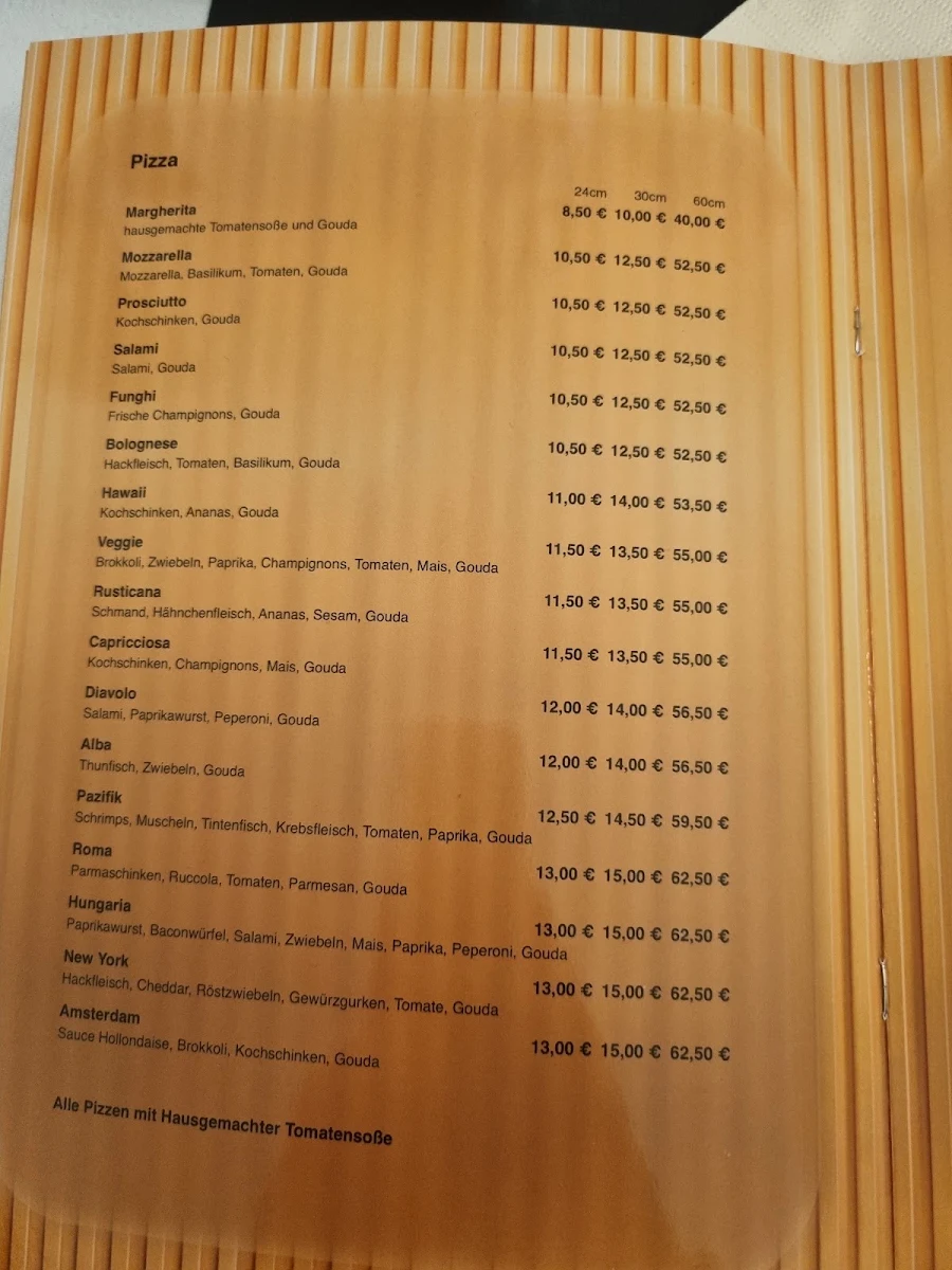 Speisekarte, Restaurant Hungaria - Bela Czutor