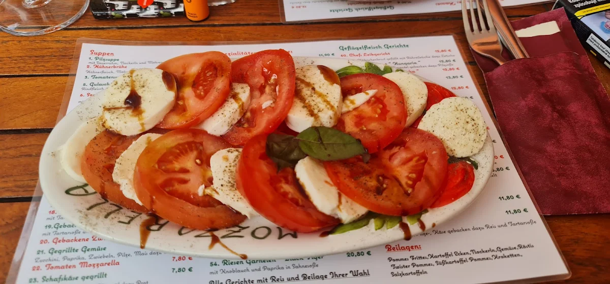 Speisekarte, Restaurant Hungaria - Bela Czutor