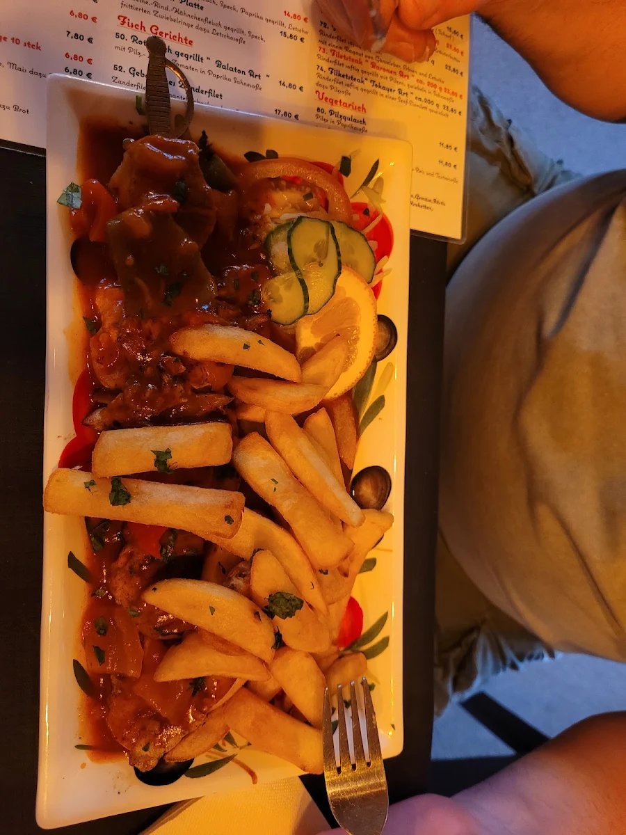 Speisekarte, Restaurant Hungaria - Bela Czutor