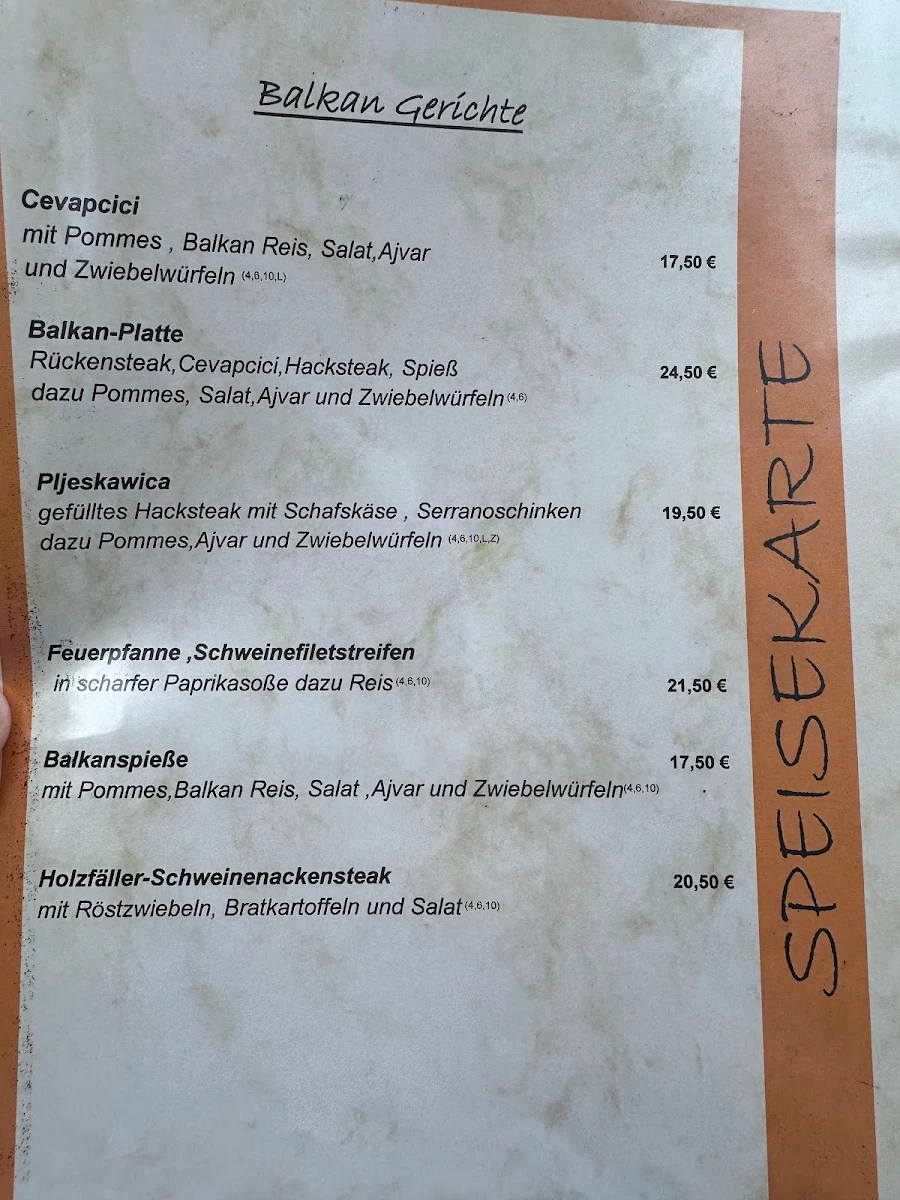 Speisekarte photo 2