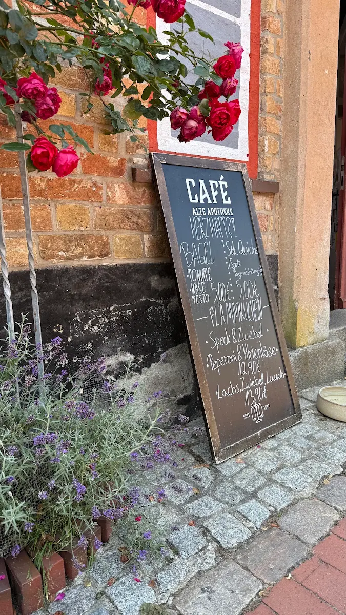 Speisekarte, Alte Apotheke - Keramikstube & Café