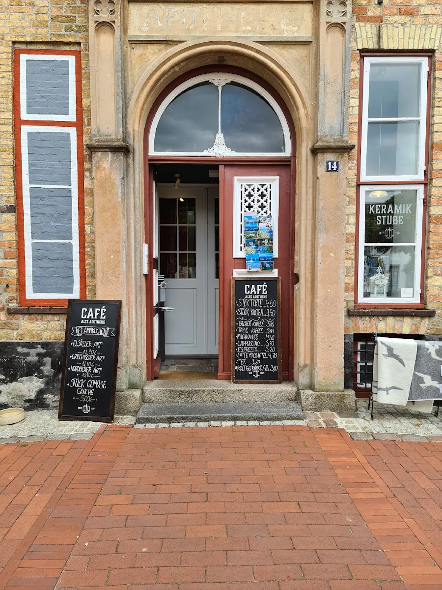Speisekarte, Alte Apotheke - Keramikstube & Café
