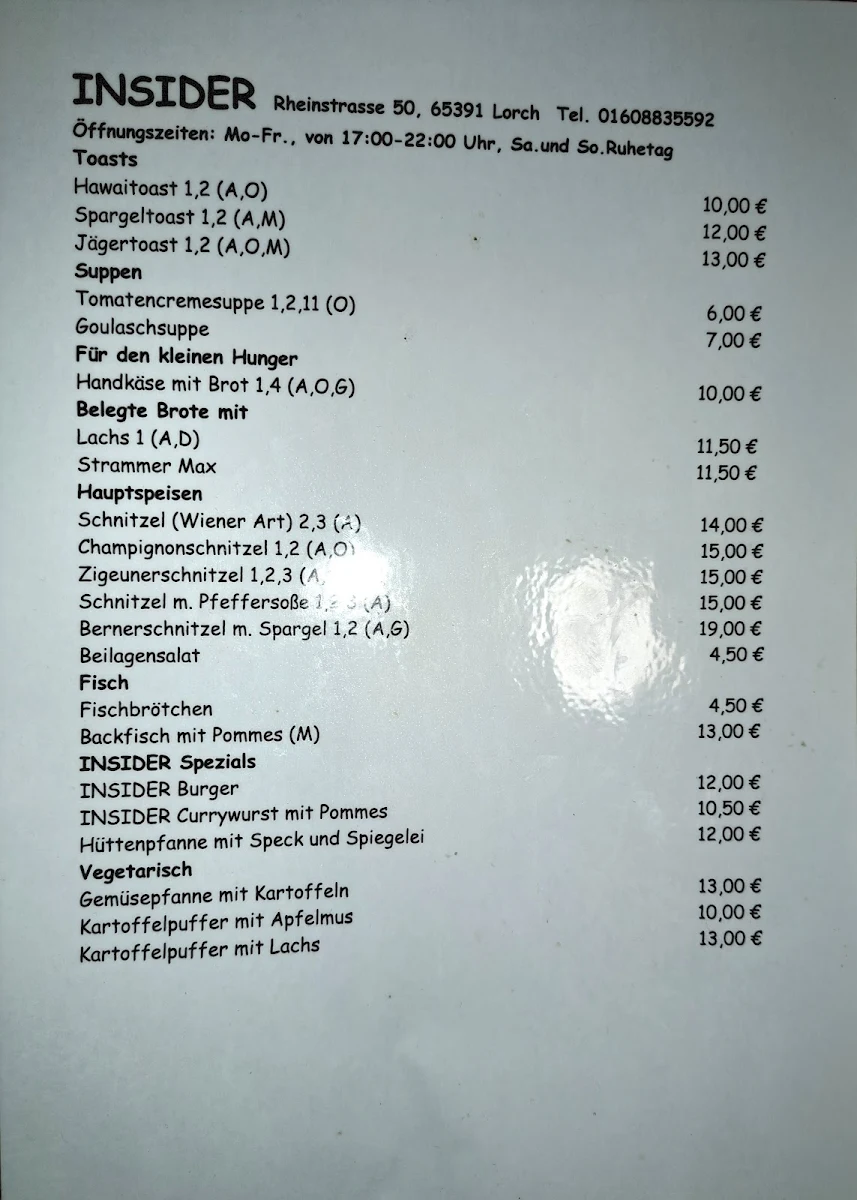 Speisekarte photo 1