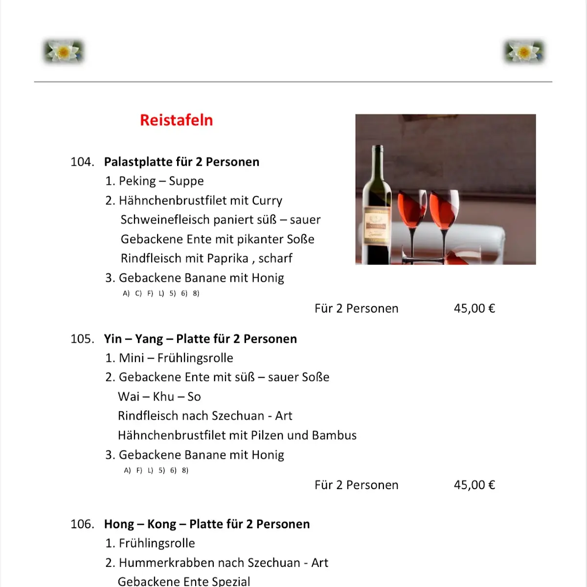 Speisekarte photo 5