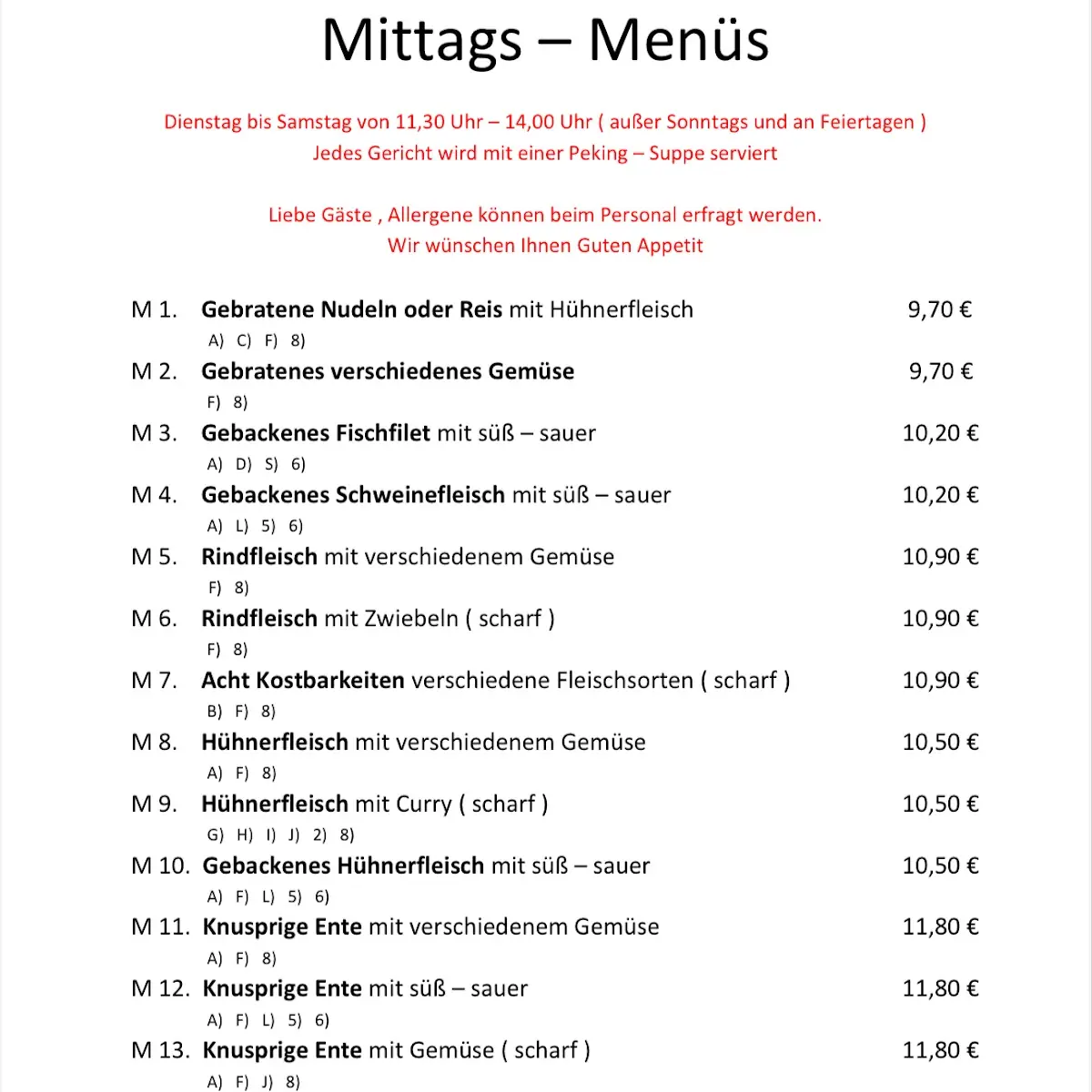 Speisekarte photo 6