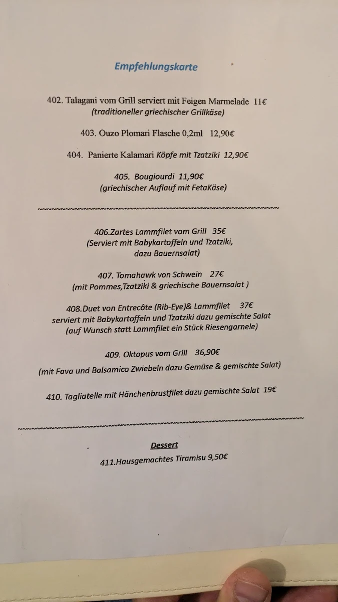 Speisekarte photo 1