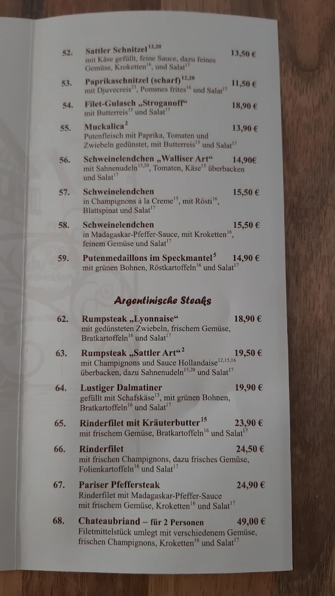 Speisekarte photo 1