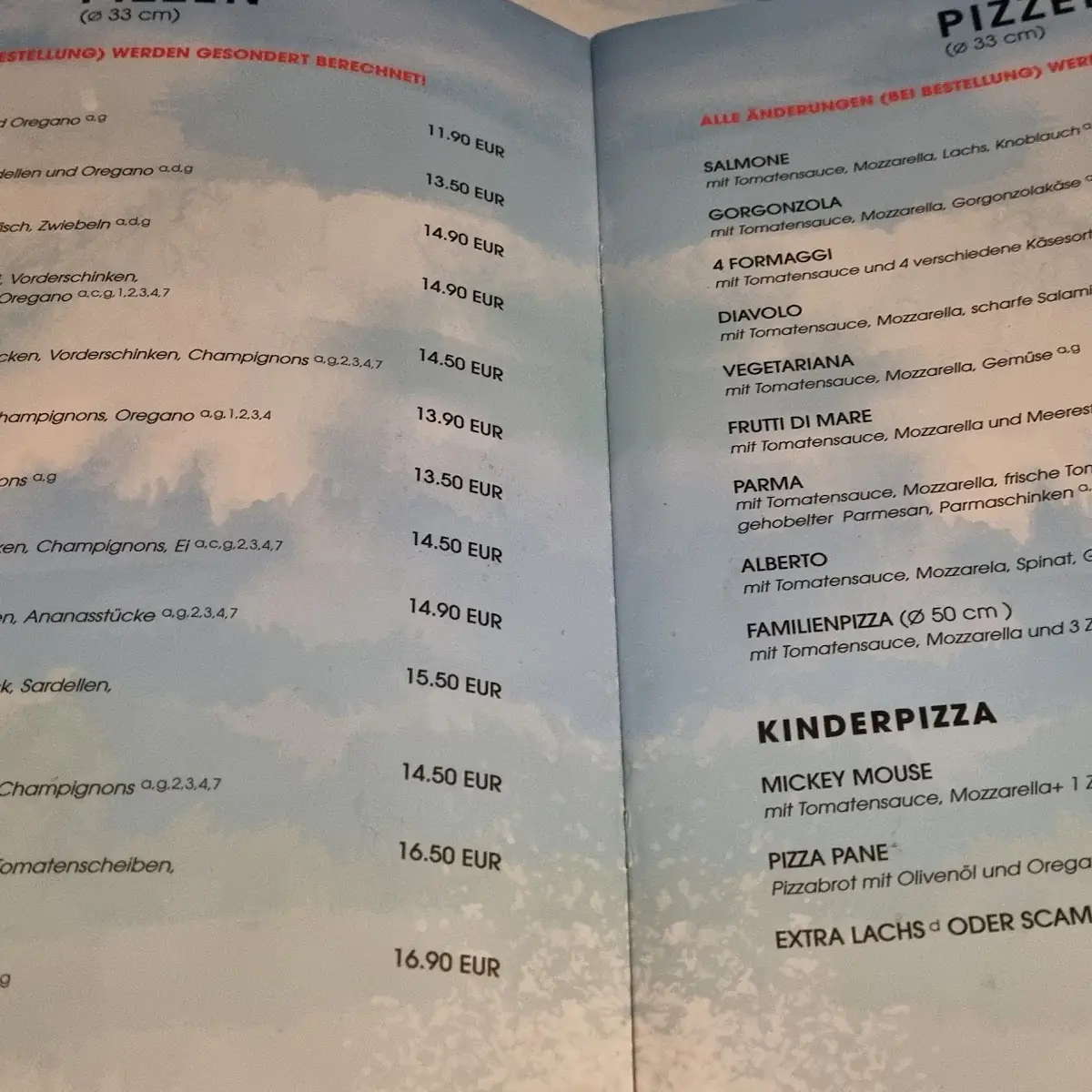 Speisekarte photo 3