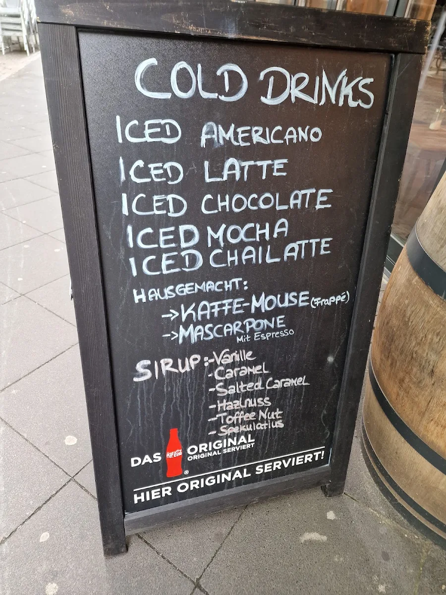 Speisekarte, Café Il Barista Pfeilstraße