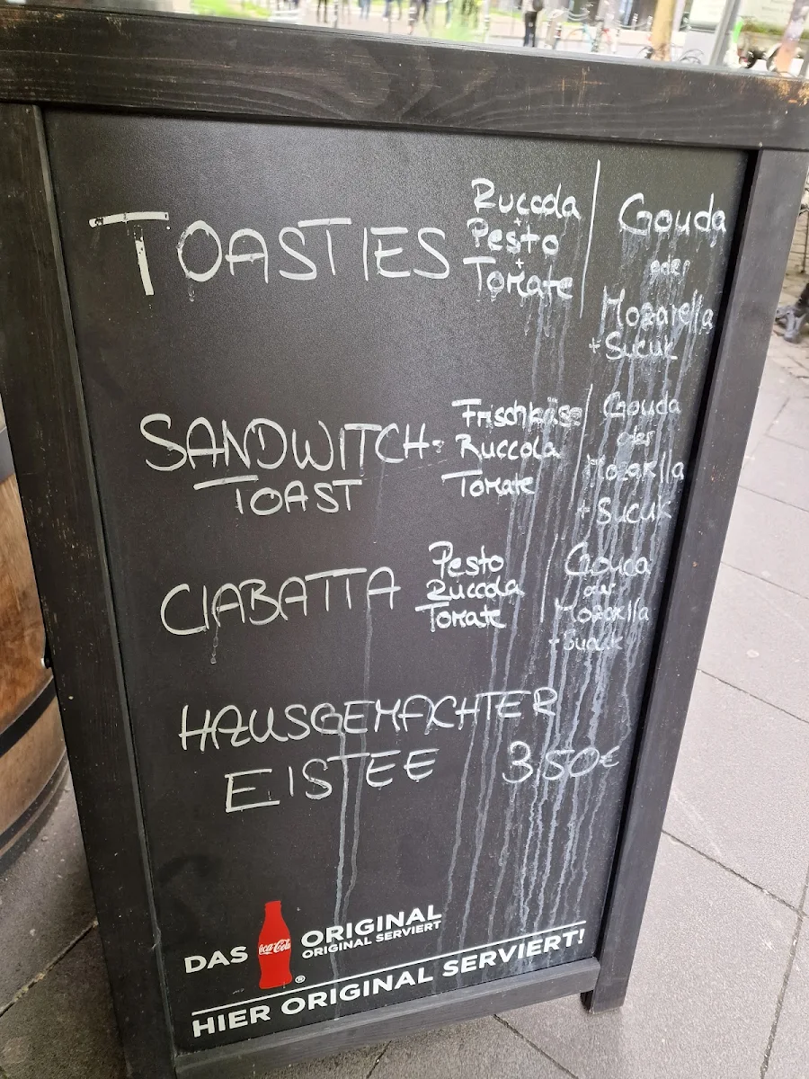 Speisekarte, Café Il Barista Pfeilstraße